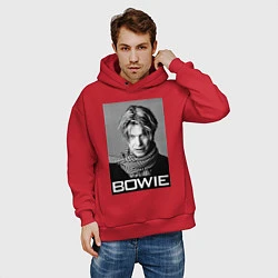 Толстовка оверсайз мужская Bowie Legend, цвет: красный — фото 2