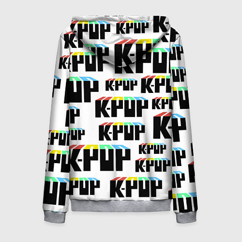 Мужская толстовка на молнии K-pop Pattern / 3D-Меланж – фото 2