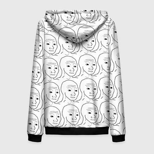 Мужская толстовка на молнии I Know That Feel Bro / 3D-Черный – фото 2