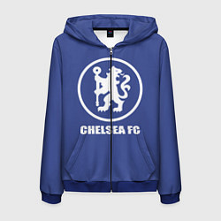 Толстовка 3D на молнии мужская Chelsea FC, цвет: 3D-синий