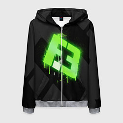 Мужская толстовка на молнии Flipsid3: Black collection