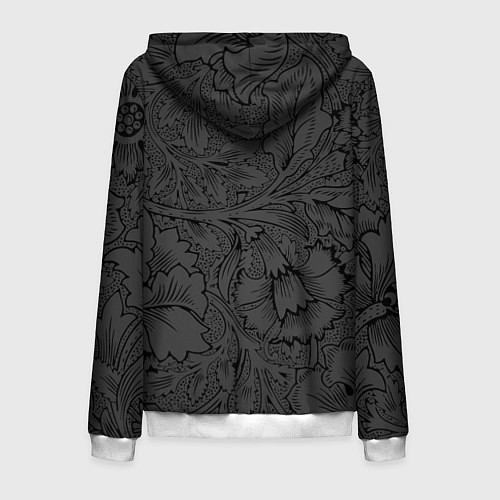 Мужская толстовка на молнии Пылания страсти / 3D-Белый – фото 2