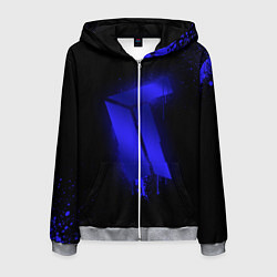 Толстовка 3D на молнии мужская Titan: Black collection, цвет: 3D-меланж