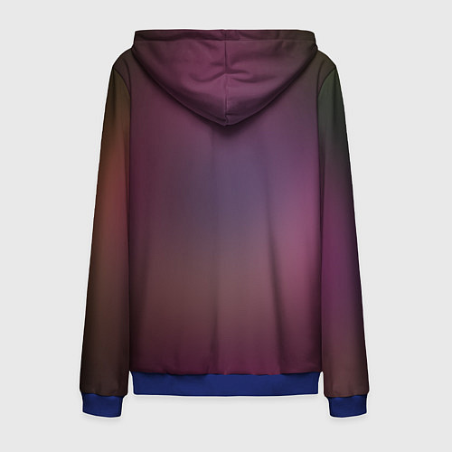 Мужская толстовка на молнии Warwick / 3D-Синий – фото 2