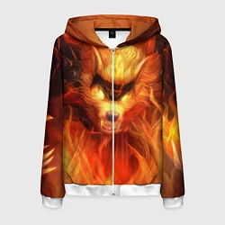 Мужская толстовка на молнии Fire Wolf