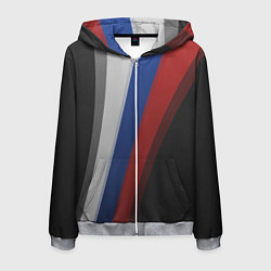 Толстовка 3D на молнии мужская Sport Russia, цвет: 3D-меланж