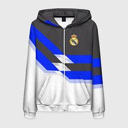 Мужская толстовка на молнии Real Madrid FC: White style