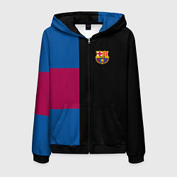 Мужская толстовка на молнии Barcelona FC: Black style