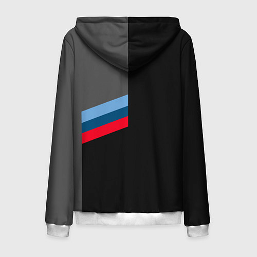 Мужская толстовка на молнии BMW БМВ / 3D-Белый – фото 2