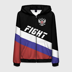 Мужская толстовка на молнии Fight Russia