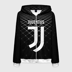 Мужская толстовка на молнии FC Juventus: Black Lines