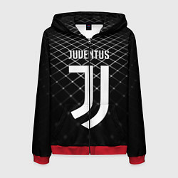 Мужская толстовка на молнии FC Juventus: Black Lines