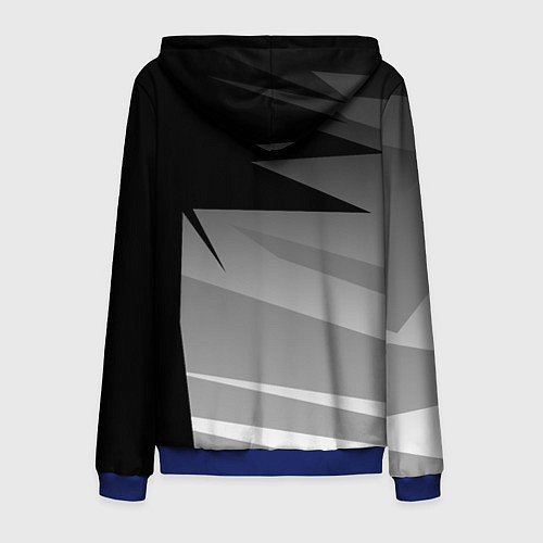 Мужская толстовка на молнии MITSUBISHI SPORT / 3D-Синий – фото 2