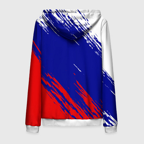 Мужская толстовка на молнии RUSSIA SPORT / 3D-Белый – фото 2