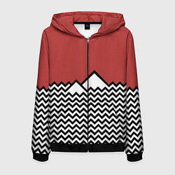 Мужская толстовка на молнии Горы Твин Пикс