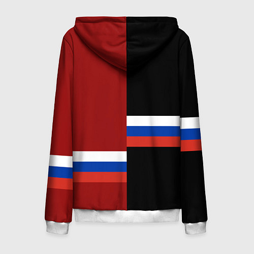 Мужская толстовка на молнии Ekaterinburg, Russia / 3D-Белый – фото 2