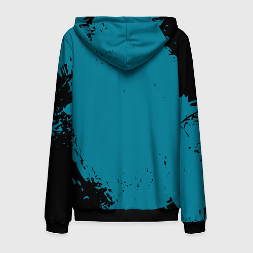 Мужская толстовка на молнии Real madrid - grange style / 3D-Черный – фото 2