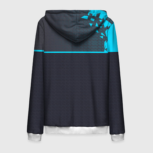 Мужская толстовка на молнии Detroit: RK800 / 3D-Белый – фото 2