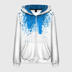 Толстовка 3D на молнии мужская Android Blood: White, цвет: 3D-белый