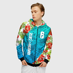 Толстовка 3D на молнии мужская Rainbow Six: Sunsplash Pack, цвет: 3D-черный — фото 2