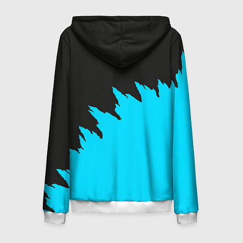 Мужская толстовка на молнии GODZILLA / 3D-Белый – фото 2