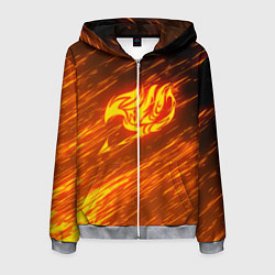 Толстовка 3D на молнии мужская NATSU DRAGNEEL, цвет: 3D-меланж