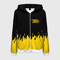 Мужская толстовка на молнии 21 Pilots: Yellow Fire