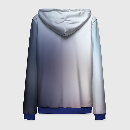 Мужская толстовка на молнии Ангел кровопролития / 3D-Синий – фото 2
