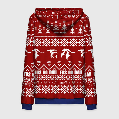 Мужская толстовка на молнии Winter TES / 3D-Синий – фото 2