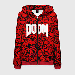 Мужская толстовка на молнии DOOM: Blooded Skuls