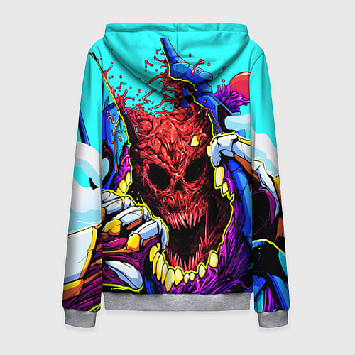 Мужская толстовка на молнии CS:GO Hyper Beast / 3D-Меланж – фото 2