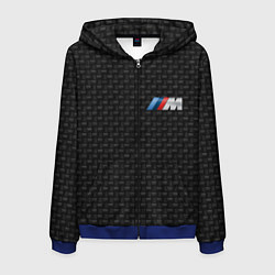 Толстовка 3D на молнии мужская BMW, цвет: 3D-синий