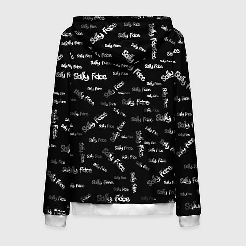 Мужская толстовка на молнии Sally Face: Black Pattern / 3D-Белый – фото 2
