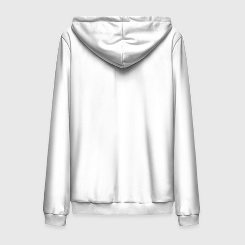 Мужская толстовка на молнии ЪУЪ СЪУКА КАЧОК / 3D-Белый – фото 2