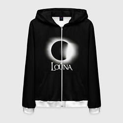 Толстовка 3D на молнии мужская Louna, цвет: 3D-белый