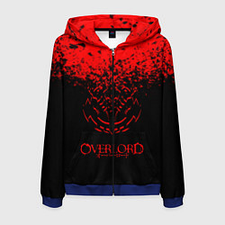 Толстовка 3D на молнии мужская Overlord, цвет: 3D-синий