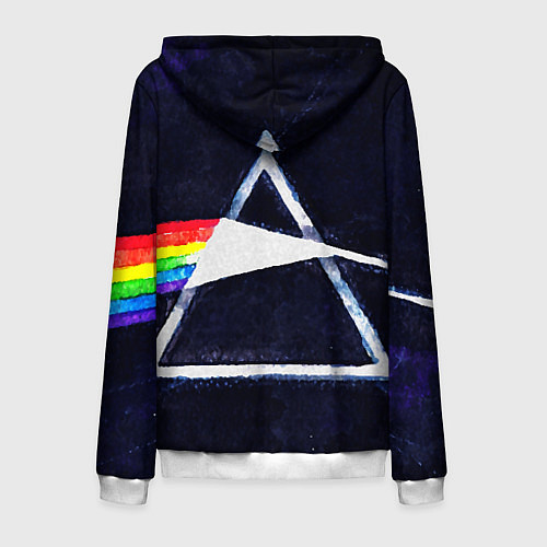 Мужская толстовка на молнии PINK FLOYD / 3D-Белый – фото 2