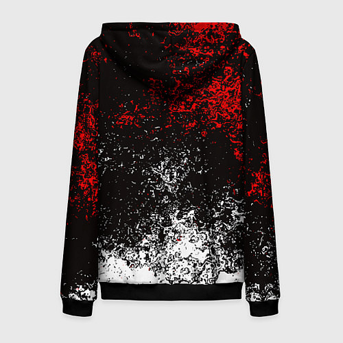 Мужская толстовка на молнии ГРАЖДАНСКАЯ ОБОРОНА / 3D-Черный – фото 2