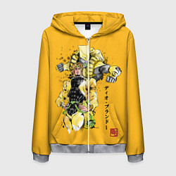 Толстовка 3D на молнии мужская JoJo Bizarre Adventure, цвет: 3D-меланж