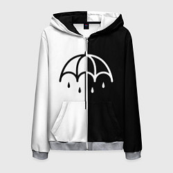 Толстовка 3D на молнии мужская BRING ME THE HORIZON, цвет: 3D-меланж