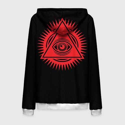 Мужская толстовка на молнии MNOGOLICE / 3D-Белый – фото 2