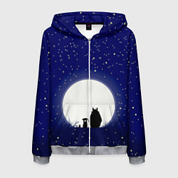 Толстовка 3D на молнии мужская Мой сосед Тоторо, цвет: 3D-меланж