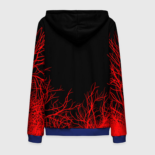 Мужская толстовка на молнии STRANGER THINGS / 3D-Синий – фото 2