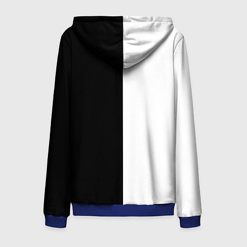 Мужская толстовка на молнии MONOKUMA / 3D-Синий – фото 2