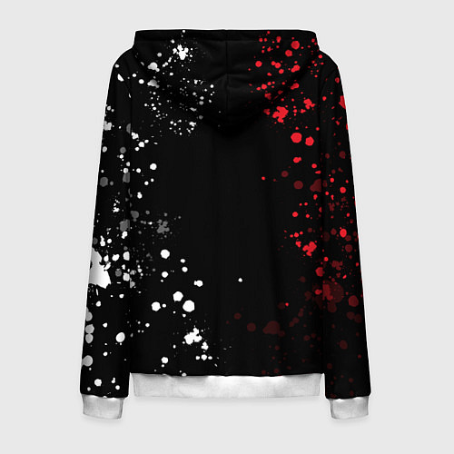 Мужская толстовка на молнии Stigmata / 3D-Белый – фото 2