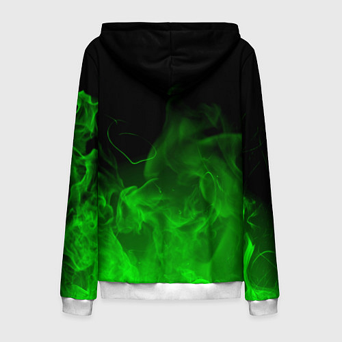 Мужская толстовка на молнии BIOHAZARD / 3D-Белый – фото 2