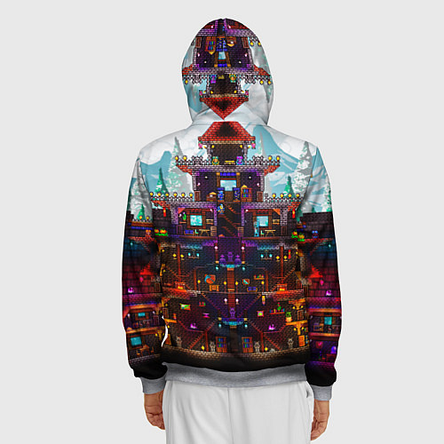 Мужская толстовка на молнии Terraria / 3D-Меланж – фото 4