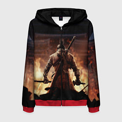 Мужская толстовка на молнии Sekiro shadows die twice