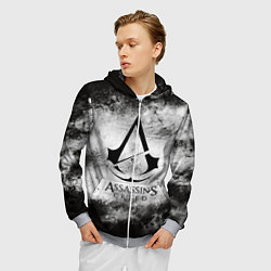 Толстовка 3D на молнии мужская Assassin’s Creed, цвет: 3D-меланж — фото 2