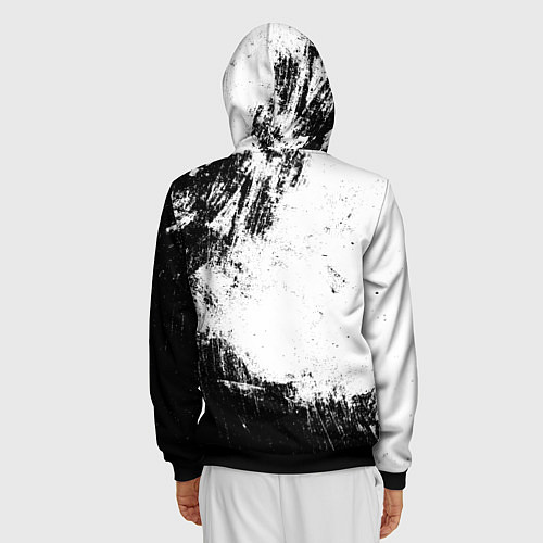 Мужская толстовка на молнии Assasin's creed / 3D-Черный – фото 4